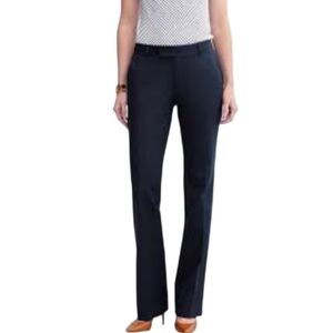 Banana Republic Navy Blue Martin Fit Pleated Trouser Pants Size 2